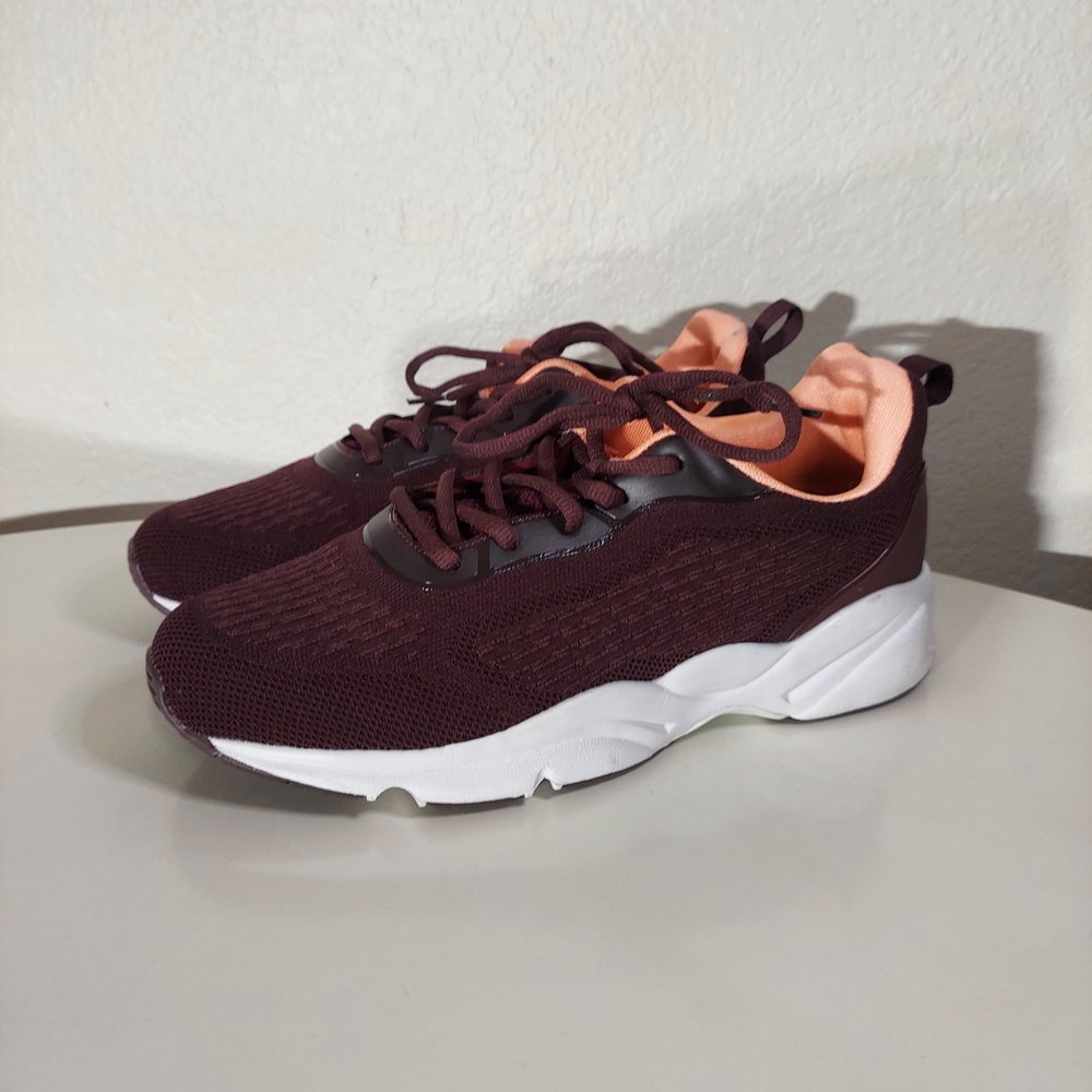 Propet Stability Strive Burgundy Comfort Walking Sneakers Women's Size USA 11